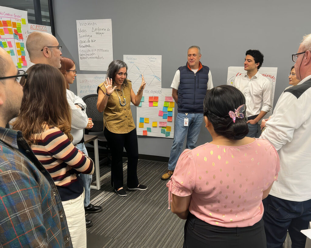 Alexandra leading a workshop